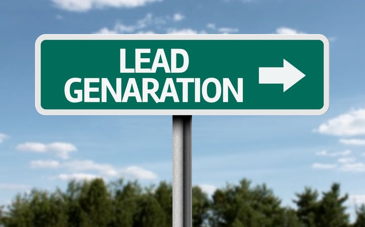 Creative sign with the text - Lead Generation