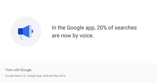 Google app voice search data